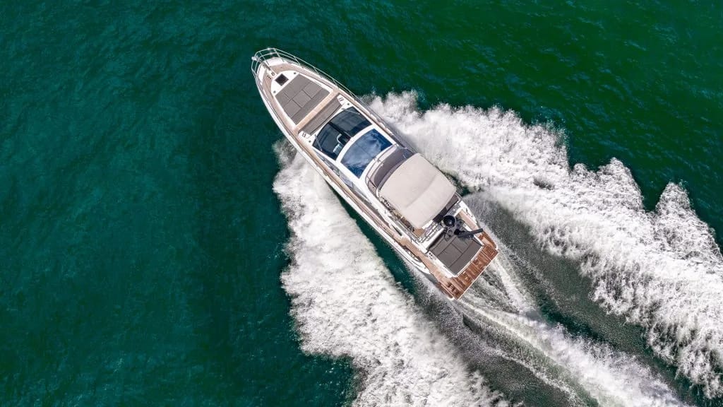 Luxury yacht rental on Biscayne Bay Miami